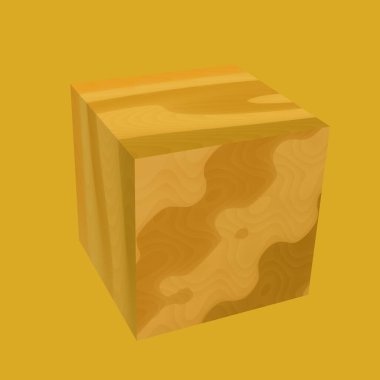 Ahşap kutu simgesi, karikatür tarzı