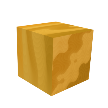 Ahşap günlük simgesi, izometrik biçim