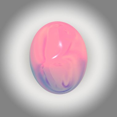 Soyut küre. 3D Ester yumurtası