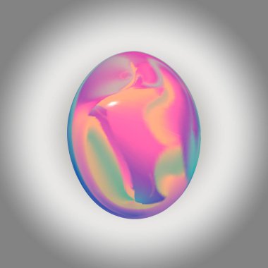 Soyut küre. 3D Ester yumurtası