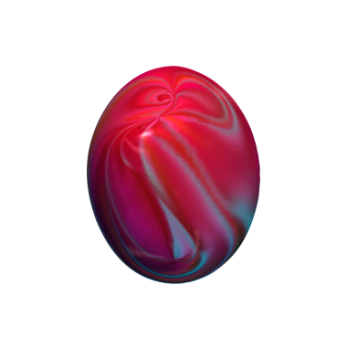 Soyut küre. 3D Ester yumurtası