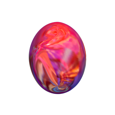 Soyut küre. 3D Ester yumurtası