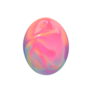 Soyut küre. 3D Ester yumurtası