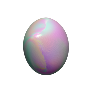 Soyut küre. 3D Ester yumurtası
