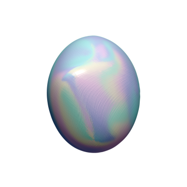 Soyut küre. 3D Ester yumurtası