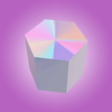 3d soyut geometrik küp.