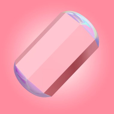 vektör pembe cam küre