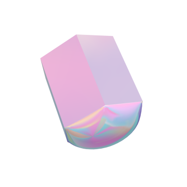 Beyaz arkaplanda 3 boyutlu pembe harf görüntüleme.