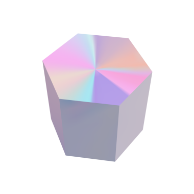 Pembe 3D küp şeklinde. 3d oluşturma.