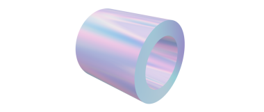 Gökkuşağı gradyanı izole edildi. 3d oluşturma