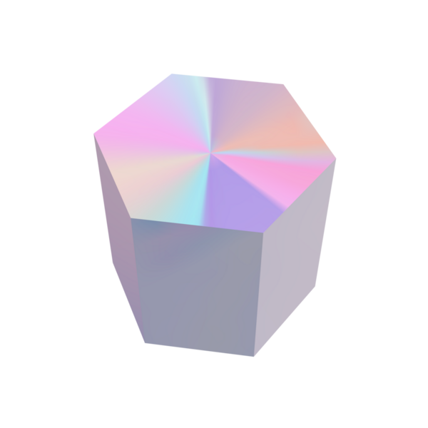 Pembe 3D küp şeklinde. 3d oluşturma.