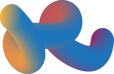 Mavi ve sarı renkli eğri bir nesne..