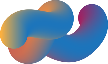 Mavi ve sarı renkli eğri bir nesne..