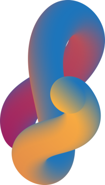 Mavi ve sarı renkli eğri bir nesne..