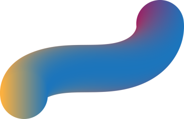 Mavi ve sarı renkli eğri bir nesne..