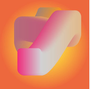 Üç boyutlu soyut geometrik şekiller. Renkli şekiller. Moda tasarımı. Fütürist soyut şekil. soyut şekiller ve çizimler