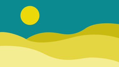 Bulutlu güneş ve mavi gökyüzü