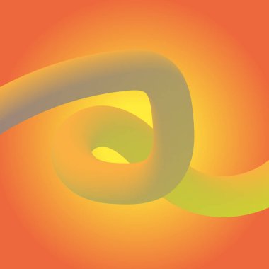 Bentuk 3D Gradien. Garis-garis berwarna abstrak, bentuk-bentuk berkelok-kelok, dan kurva-kurva yang mengalir deras. Tabung gradien bergaya fluida dengan transisi campuran warna halus mengatur vektor yang terinsusi.