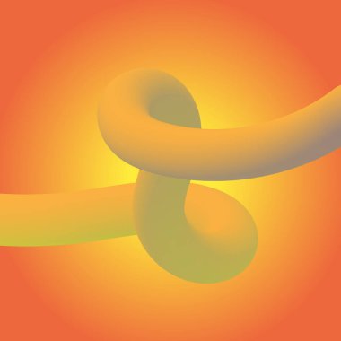 Bentuk 3D Gradien. Garis-garis berwarna abstrak, bentuk-bentuk berkelok-kelok, dan kurva-kurva yang mengalir deras. Tabung gradien bergaya fluida dengan transisi campuran warna halus mengatur vektor yang terinsusi.