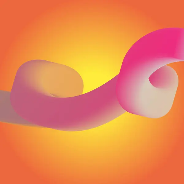 Bentuk 3D Gradien. Garis-garis berwarna abstrak, bentuk-bentuk berkelok-kelok, dan kurva-kurva yang mengalir deras. Tabung gradien bergaya fluida dengan transisi campuran warna halus mengatur vektor yang terinsusi.