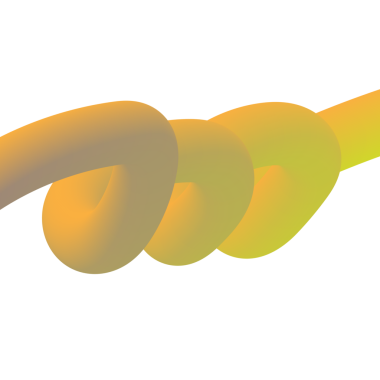 Bentuk 3D Gradien. Garis-garis berwarna abstrak, bentuk-bentuk berkelok-kelok, dan kurva-kurva yang mengalir deras. Tabung gradien bergaya fluida dengan transisi campuran warna halus mengatur vektor yang terinsusi.