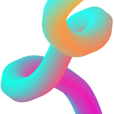 Bentuk 3D Gradien. Garis-garis berwarna abstrak, bentuk-bentuk berkelok-kelok, dan kurva-kurva yang mengalir deras. Tabung gradien bergaya fluida dengan transisi campuran warna halus mengatur vektor yang terinsusi.