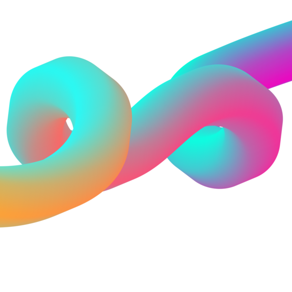 Bentuk 3D Gradien. Garis-garis berwarna abstrak, bentuk-bentuk berkelok-kelok, dan kurva-kurva yang mengalir deras. Tabung gradien bergaya fluida dengan transisi campuran warna halus mengatur vektor yang terinsusi.