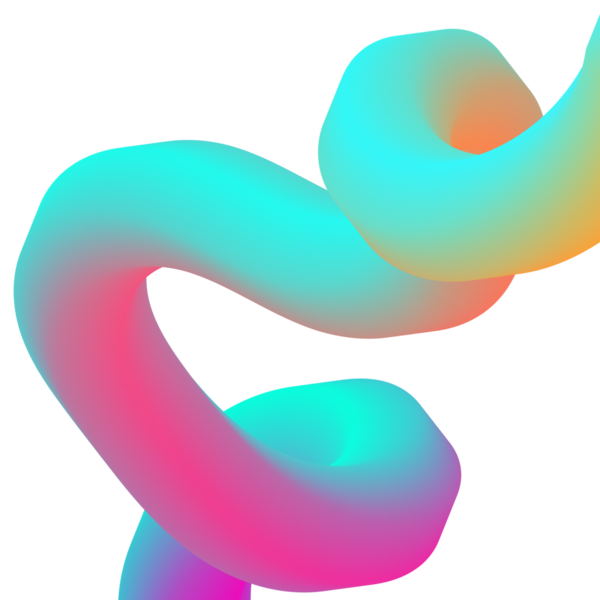 Bentuk 3D Gradien. Garis-garis berwarna abstrak, bentuk-bentuk berkelok-kelok, dan kurva-kurva yang mengalir deras. Tabung gradien bergaya fluida dengan transisi campuran warna halus mengatur vektor yang terinsusi.