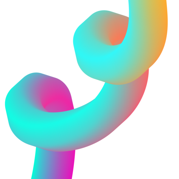 Bentuk 3D Gradien. Garis-garis berwarna abstrak, bentuk-bentuk berkelok-kelok, dan kurva-kurva yang mengalir deras. Tabung gradien bergaya fluida dengan transisi campuran warna halus mengatur vektor yang terinsusi.