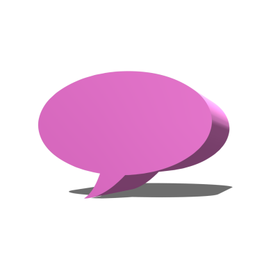 3d konuşma balonu sohbeti.