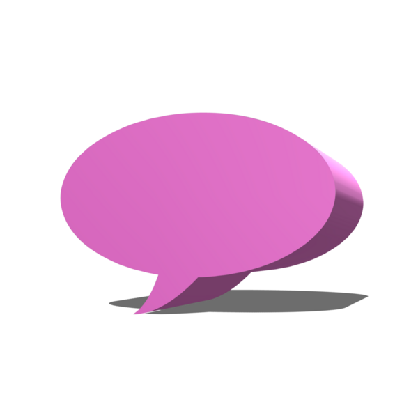 3d konuşma balonu sohbeti.