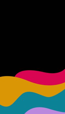 Renkli dalgalarla soyut arkaplan.