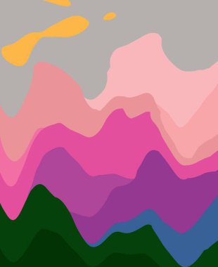 abstract background of colorful wavy lines.