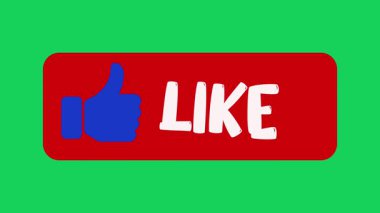 Yeşil arkaplanda video simgesi. Düz dizayn. Youtube simgesi. Üye ol.