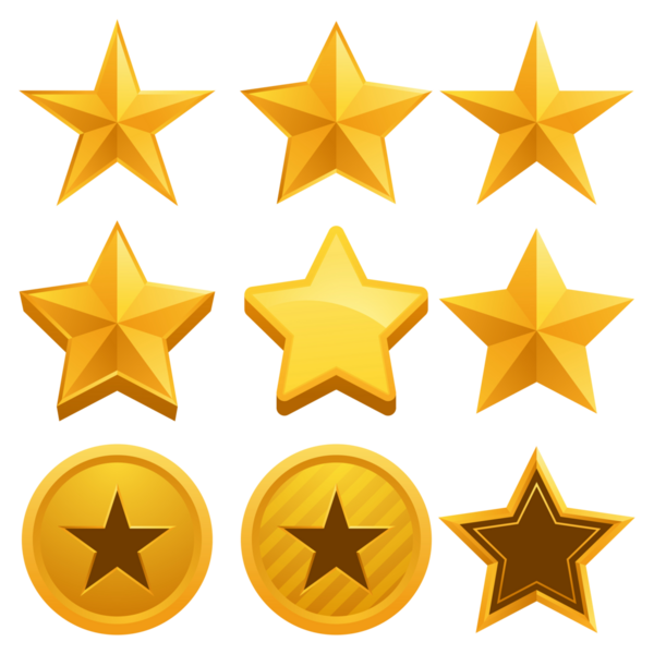 Bir dizi altın yıldız, bir dizi altın yıldız.