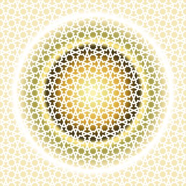 Arapça süslemeli kusursuz desen, vektör arkaplan