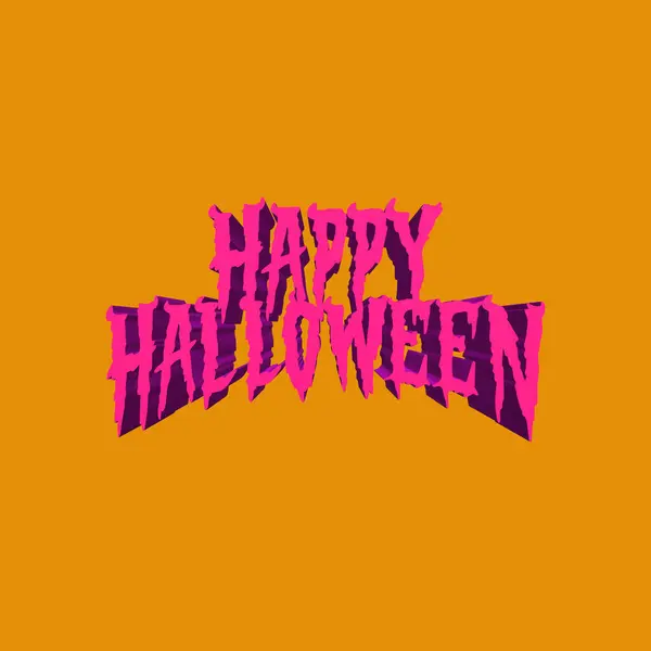 Cadılar Bayramı harfleri. Neon yazıtlar. Mor arkaplandaki Cadılar Bayramı mesajınız kutlu olsun. vektör illüstrasyonu