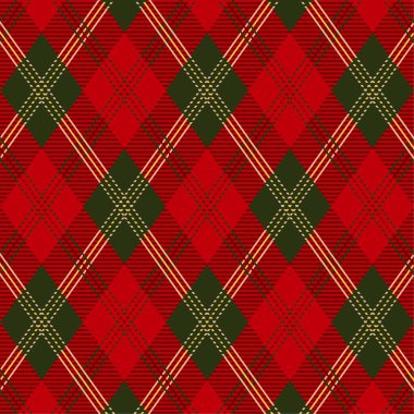 kırmızı tartansız desen vektör arkaplanı
