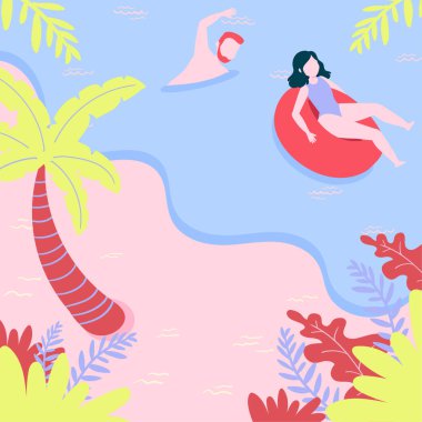 Vektör illüstrasyonu, düz tasarım