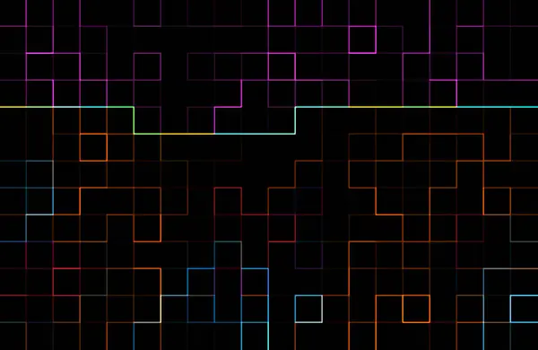 Renkli satırların neon arkaplanı