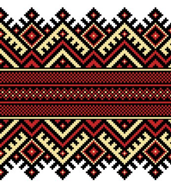 Etnik süslemeli kusursuz desen