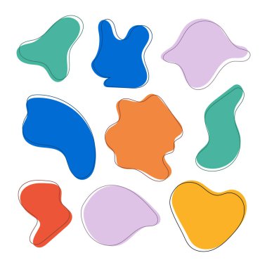 Soyut Organik Şekiller Tasarımı