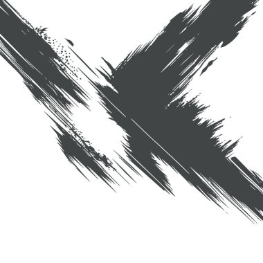 Siyah fırça siluet sancak vektörü