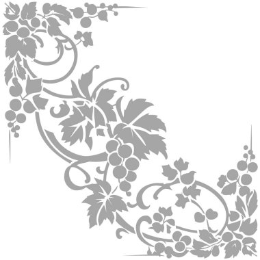 El çizimi üzüm asması çizimi