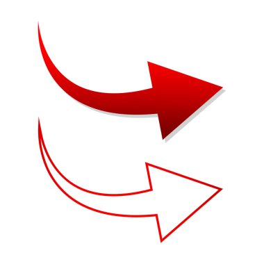 Ok simgesi. vektör illüstrasyonu