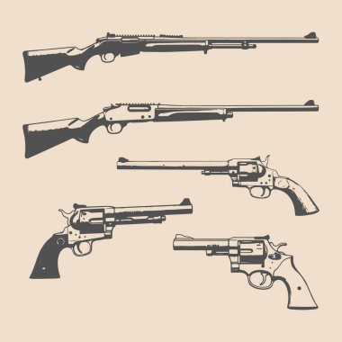 Klasik tabanca seti.