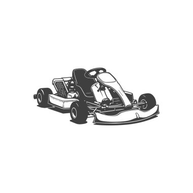 Go cart vektör tasarımı illüstrasyonu 