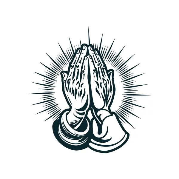 Kişinin ellerinin vektör illüstrasyonu.