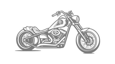 motosiklet simgesi vektör illüstrasyonu