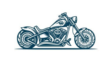 Klasik motosiklet vektör çizim elementi